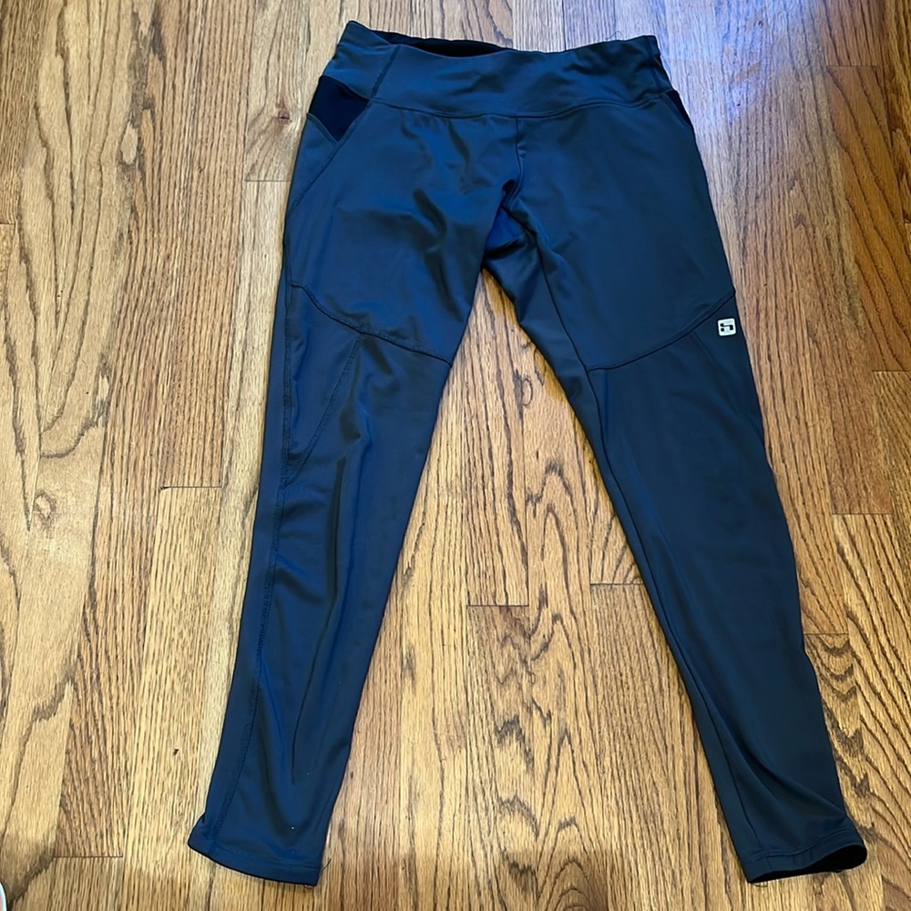 Hinds running tights small pocket grey black medium women